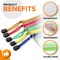 5 Pack Mesh Bags with Zipper 10x14 Inch for Organizing & Storage Plastic Pouches for School Teachers Classroom Organization Zipper Storage Bags Plastic Zipper Pouch 10 X 14 Zippered Pouch Bag